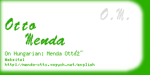 otto menda business card